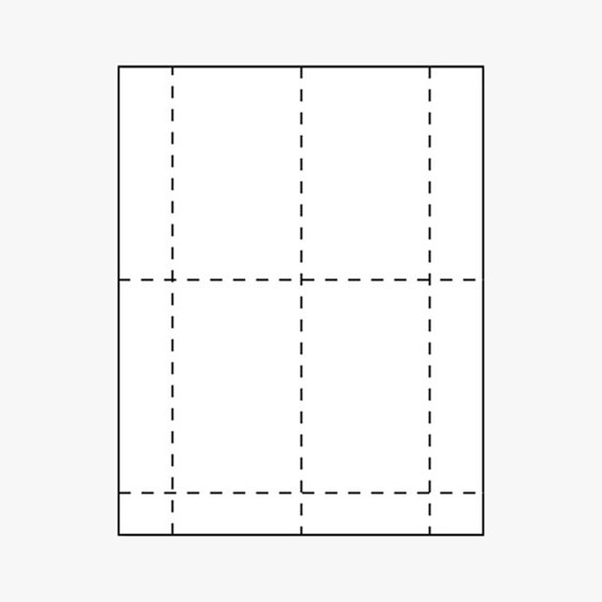 Premium Blank Laser Insert Stock - 5 x 3 - White - Pack of 500 Inserts