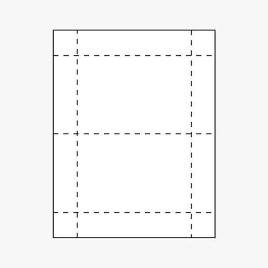 Premium Blank Laser Insert Stock - 6 x 4 - White - Pack of 500 Inserts