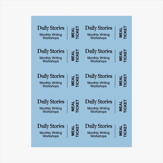 Printed Laser Ticket Stock - 2 x 4 - Pack of 500 Tickets
