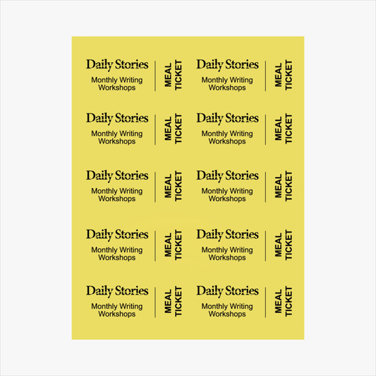 Printed Laser Ticket Stock - 2 x 4 - Pack of 500 Tickets