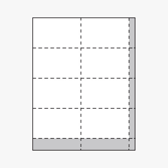 Printed Laser Insert Stock - 2 1/2 x 4 - Colors - Pack of 500 Inserts