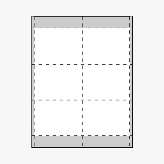 Classic Printed Insert Stock - 3 x 4 - Colors - Pack of 500 Inserts
