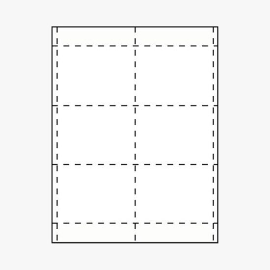 Premium Classic Printed Insert Stock - 3 x 4 - White - Pack of 500 Inserts