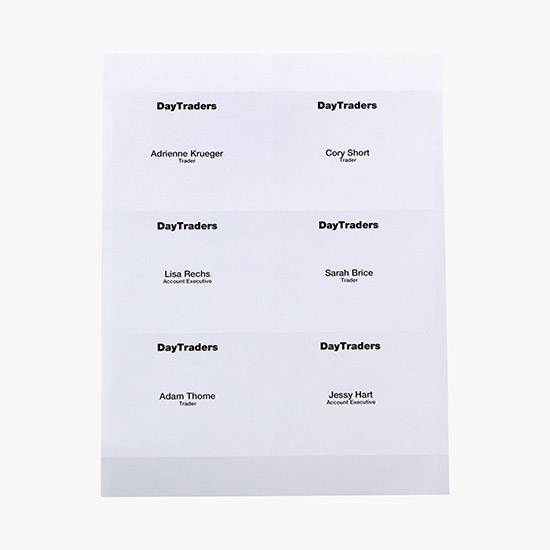 Classic Printed Insert Stock - 3 x 4 - Full Color - White - Pack of 500 Inserts