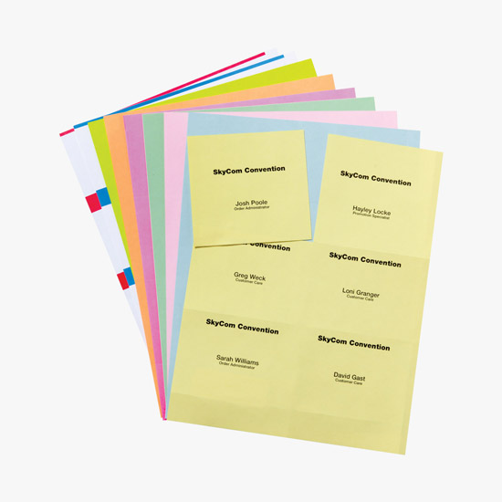 3" x 4" Name Badge Inserts, Name Tag Refills, Badge Insert Stock