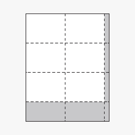 Printed Laser Insert Stock - 3 x 4 - Colors - Pack of 500 Inserts