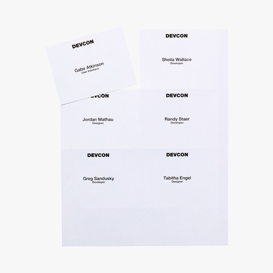 Premium Printed Laser Insert Stock - 3 x 4 - Full Color - White - Pack of 500 Inserts