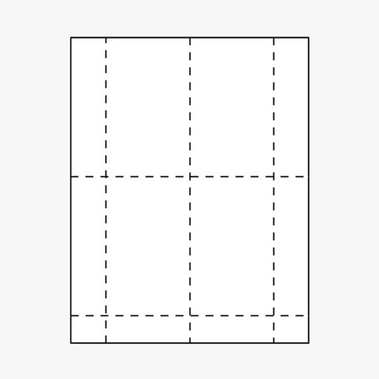 Premium Printed Laser Insert Stock - 5 x 3 - White - Pack of 500 Inserts