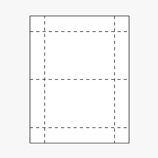 Premium Printed Laser Insert Stock - 6 x 4 - White - Pack of 500 Inserts