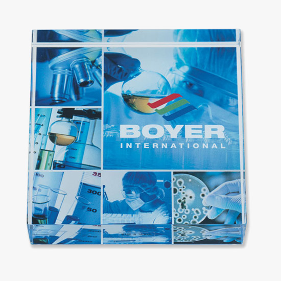 Full-Color Square Acrylic Paperweight