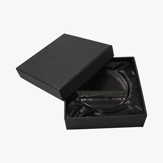 Full Color Round Crystal Phone Stand Paperweight