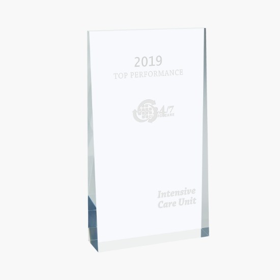 7 x 4 Acrylic Wedge Award