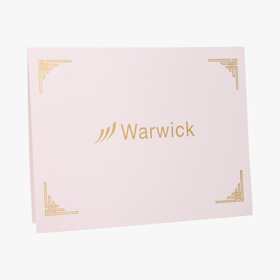 Linen Certificate Folder - Printed