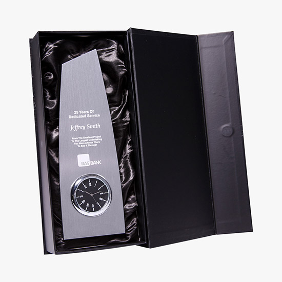 Metal Trophy Clock