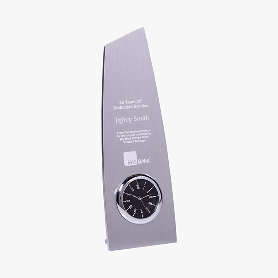 Metal Trophy Clock