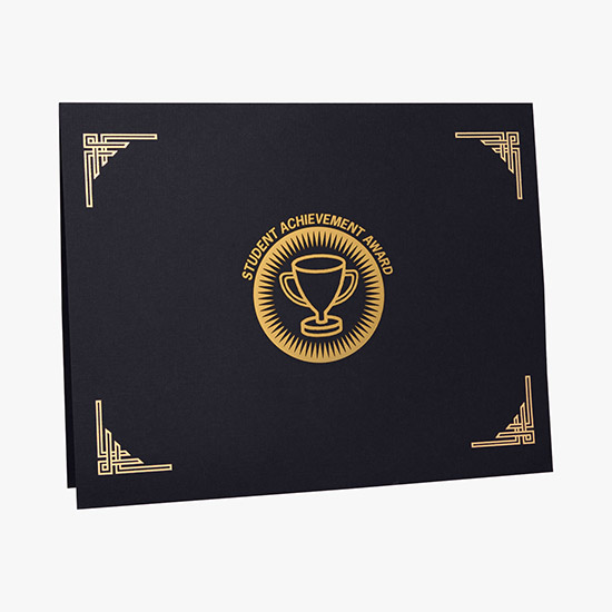 Linen Certificate Folder - Printed