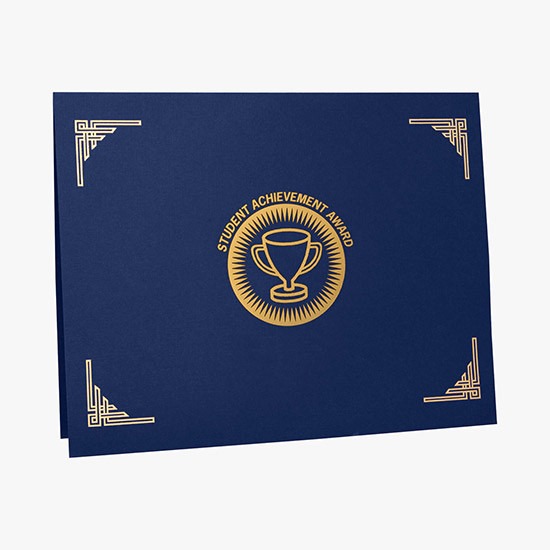 Linen Certificate Folder - Printed