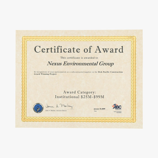Blank Parchtone Certificate with Accent Border