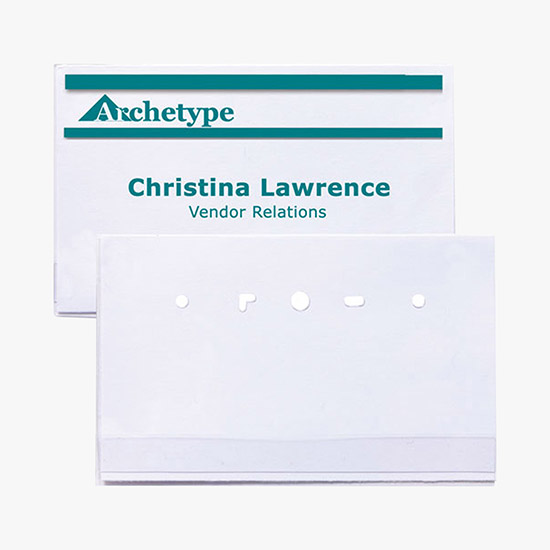 2 1/2 x 4 Side-Loading Deluxe Badge Holders - No Attachment