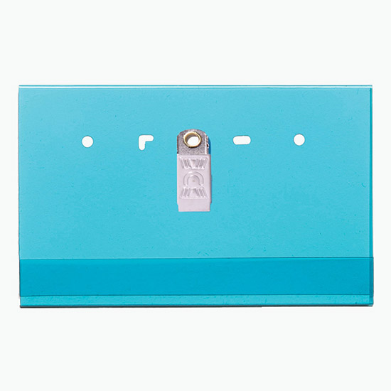 2 1/2 x 4 Side-Loading Tinted Badge Holders - Clip Attachment