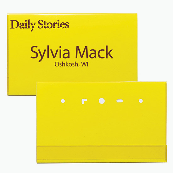2 1/2 x 4 Side-Loading Tinted Badge Holders - No Attachment