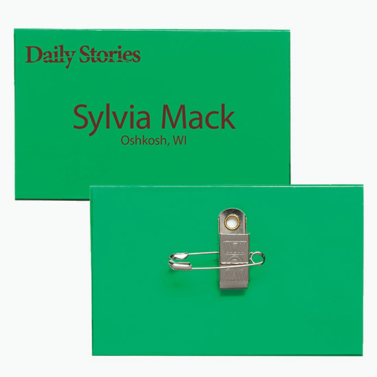2 1/2 x 4 Side-Loading Tinted Badge Holders - Pin/Clip Attachment