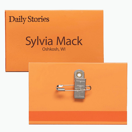 2 1/2 x 4 Side-Loading Tinted Badge Holders - Pin/Clip Attachment