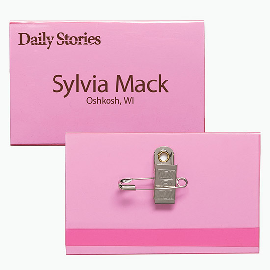 2 1/2 x 4 Side-Loading Tinted Badge Holders - Pin/Clip Attachment