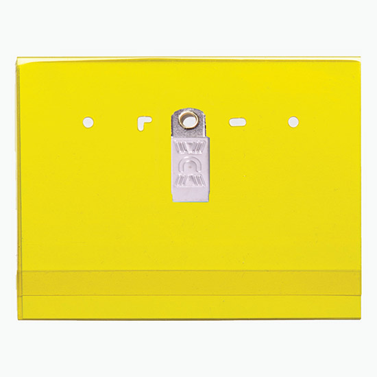 3 x 4 Side-Loading Tinted Badge Holders - Clip Attachment