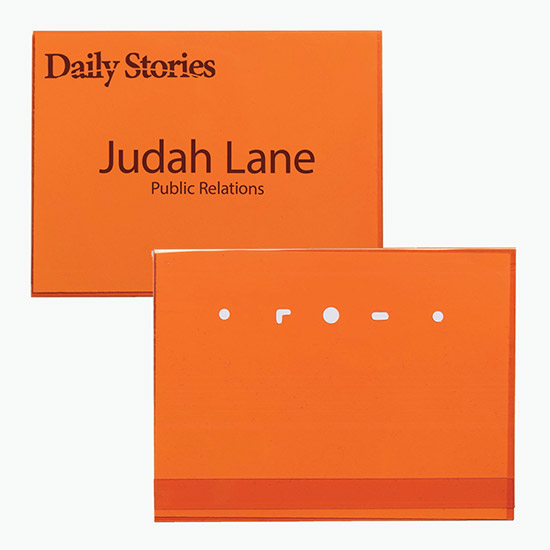 3 x 4 Side-Loading Tinted Badge Holders - No Attachment