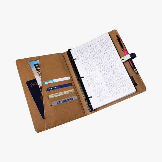 Executive Junior Power Bank Binder with USB Drive Closure