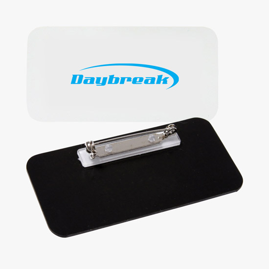 Full Color Sublimated and Engraved Name Badge - 1 1/2 x 3