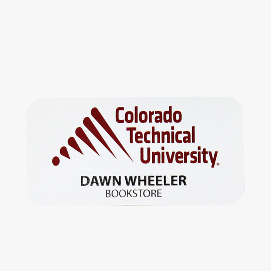 Full Color Sublimated and Engraved Name Badge - 1 1/2 x 3