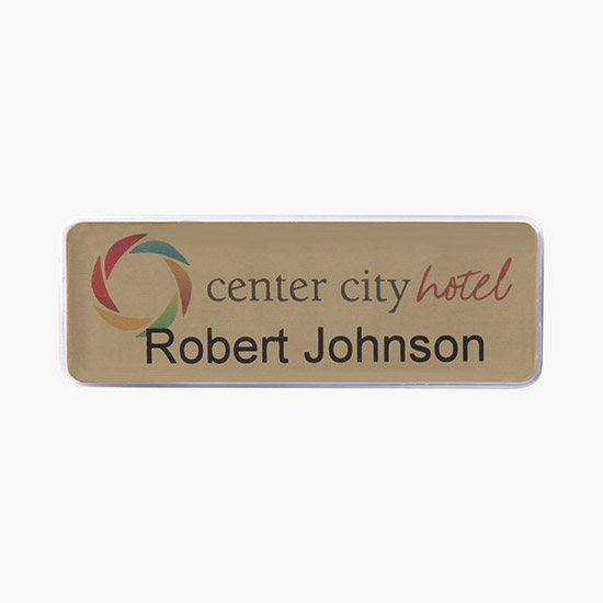 Click-It Reusable Name Badge 1 x 3