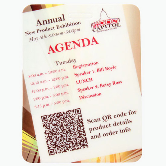 Full-Color Event Badge/Lanyard Combo - 4 x 3