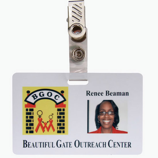 Photo Name Badge - Horizontal