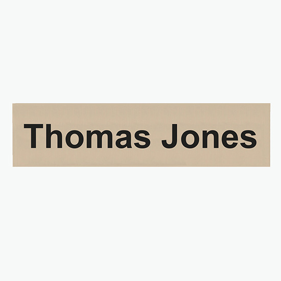 2-Ply Name Plate - 2 x 8 - Engraved Only