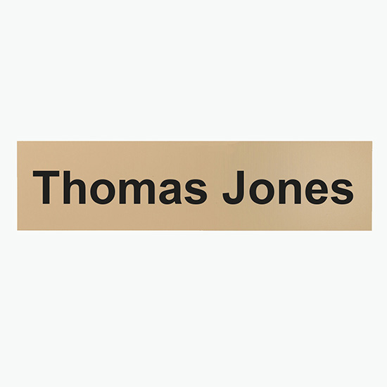 2-Ply Name Plate - 2 x 8 - Engraved Only