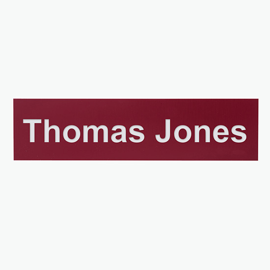 2-Ply Name Plate - 2 x 8 - Engraved Only