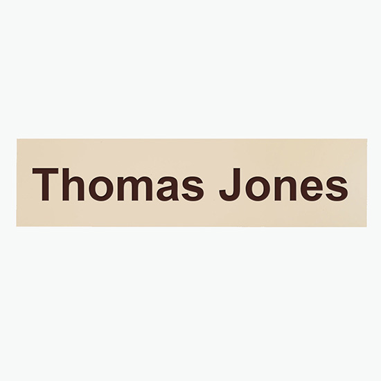 2-Ply Name Plate - 2 x 8 - Engraved Only