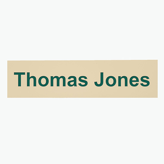2-Ply Name Plate - 2 x 8 - Engraved Only