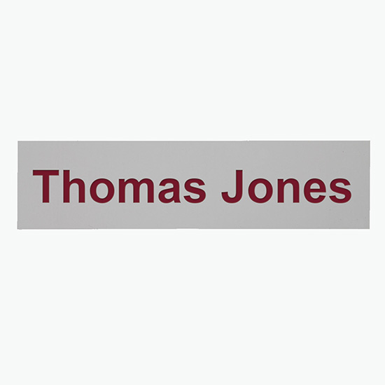 2-Ply Name Plate - 2 x 8 - Engraved Only