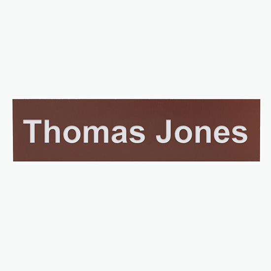 2-Ply Name Plate - 2 x 8 - Engraved Only