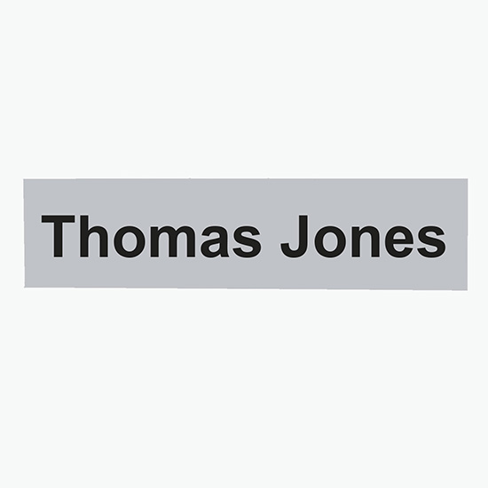 2-Ply Name Plate - 2 x 8 - Engraved Only