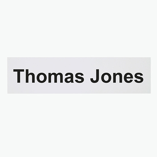 2-Ply Name Plate - 2 x 8 - Engraved Only