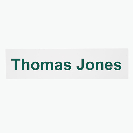 2-Ply Name Plate - 2 x 8 - Engraved Only
