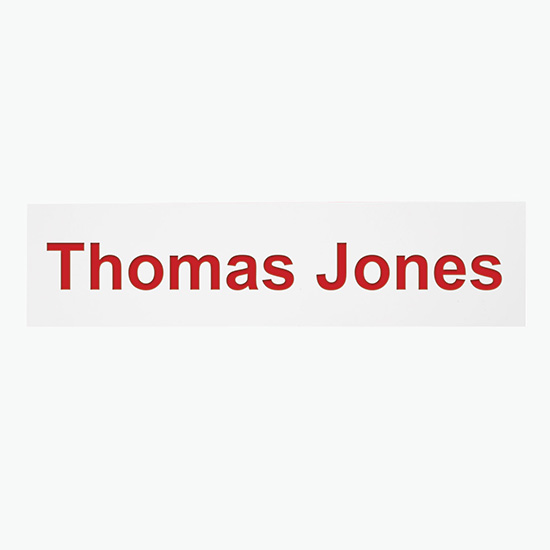 2-Ply Name Plate - 2 x 8 - Engraved Only