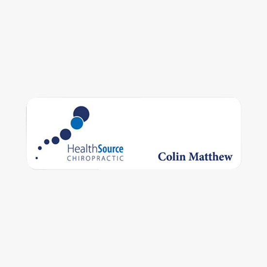 Deluxe Metallic Name Badge 1 x 3