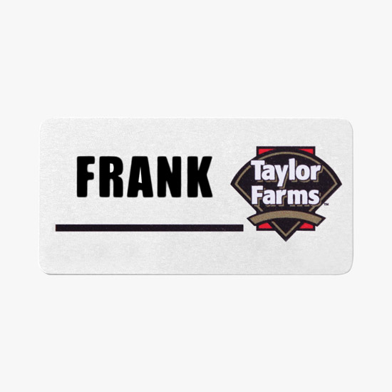 Deluxe Metallic Name Badge 1 1/2 x 3