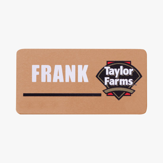 Deluxe Metallic Name Badge 1 1/2 x 3